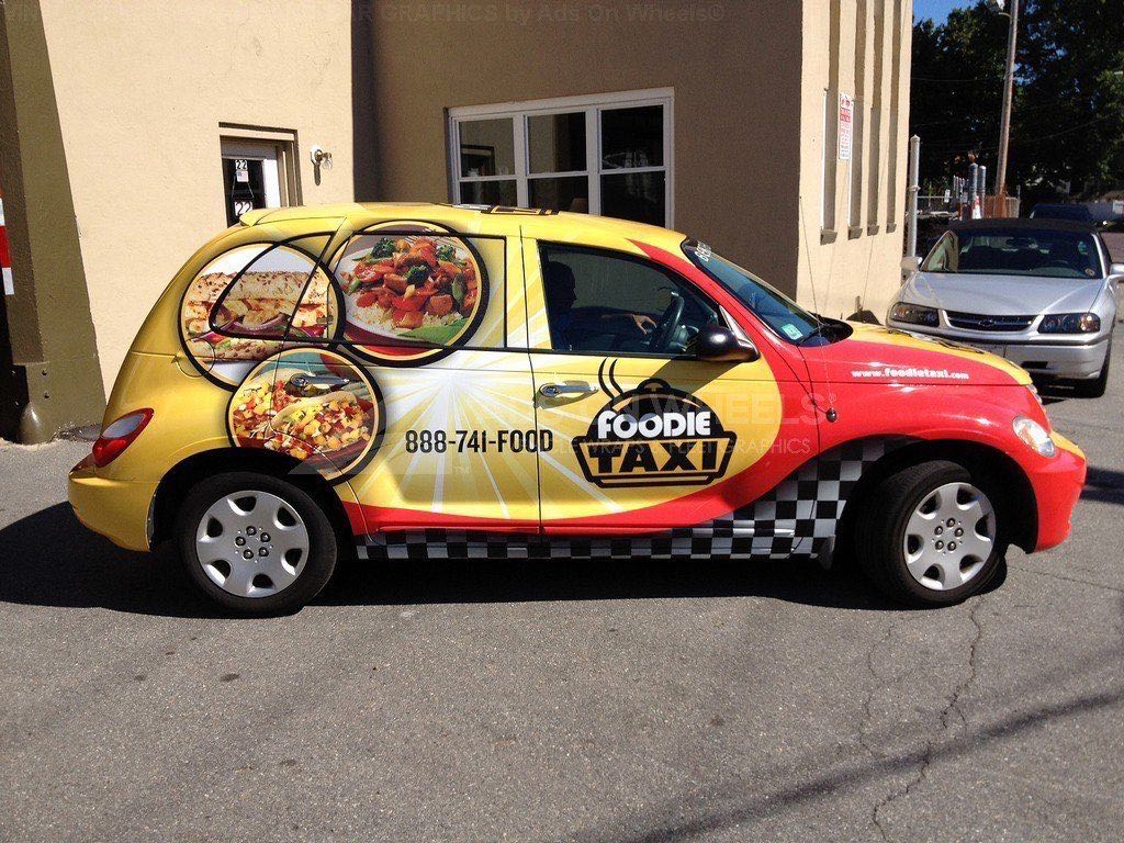Foodie Taxi Car Wrap
